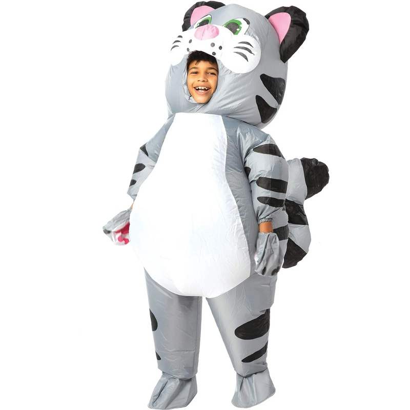 Spooktacular Creations Kitty Cat Full Body Inflatable Animal Costume for Child, Unisex Inflatable Costume, kitty for Halloween Halloween, Kitten Role Play, S