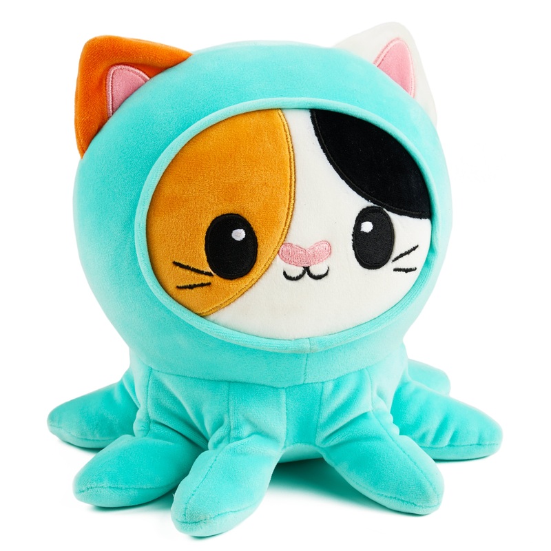 Syncfun 9" Soft Octopus Plushie with Cat Face