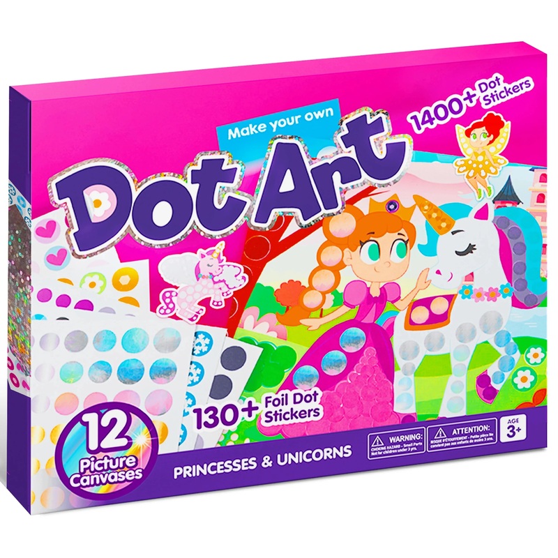 Syncfun Dot Markers For Activity Books For Kids Ages 3-5, Unicorns and Princess Sticker Poke A Dot Book ,Toddler Arts And Crafts Supplies, Birthday Gifts