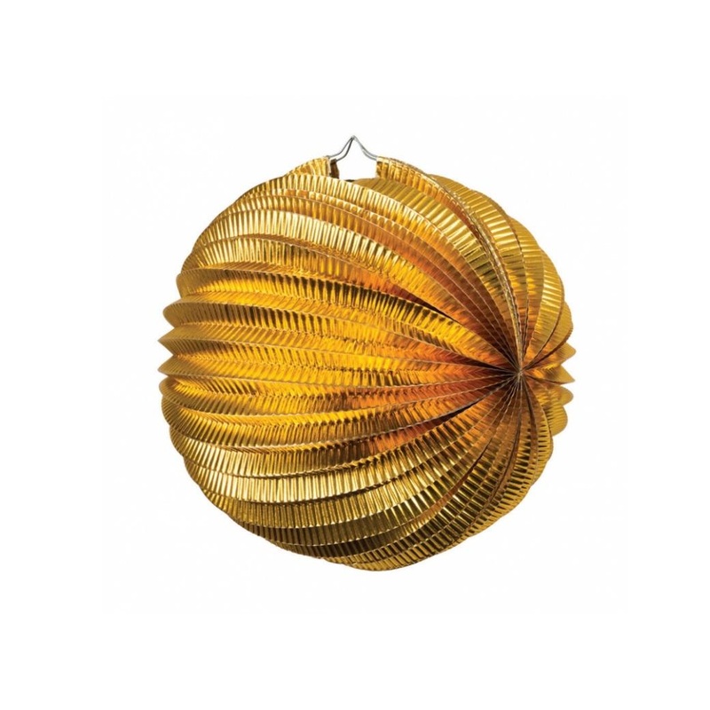 Accordion Lantern 25cm - Gold