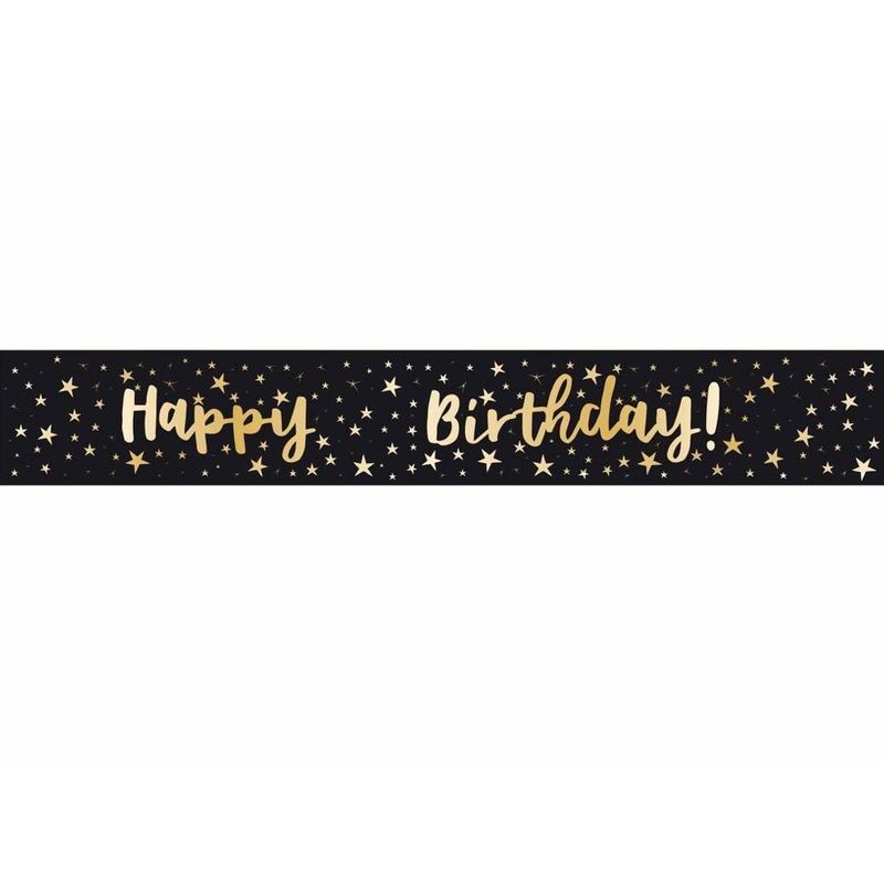 Add Any Age Happy Birthday Foil Banner - Classic