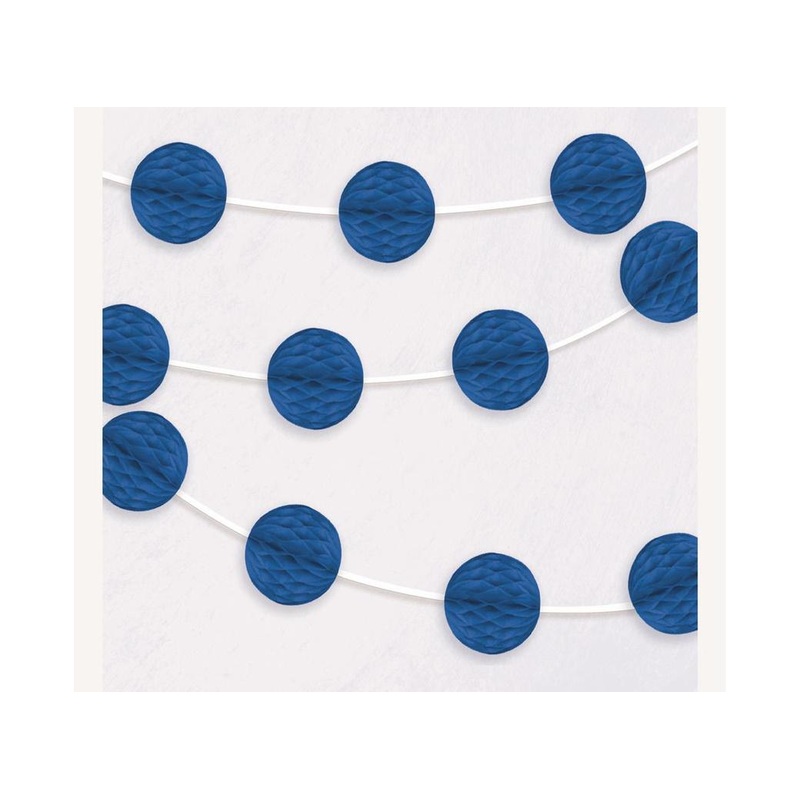 Honeycomb Ball Garland - Royal Blue