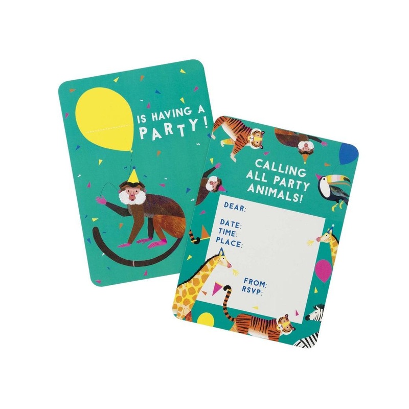 Party Animals Invitations 8pk