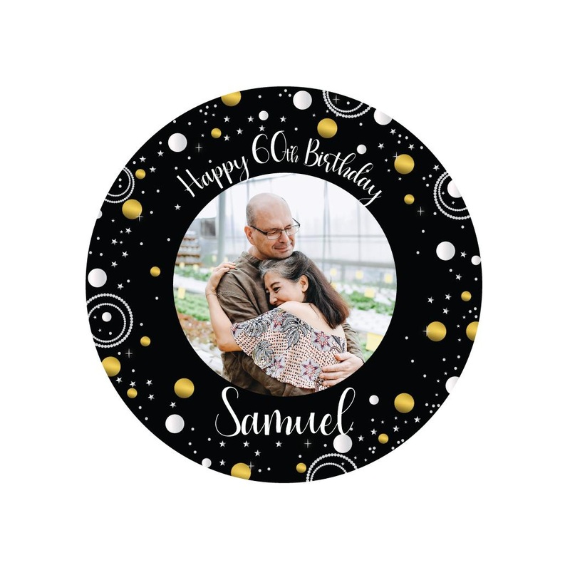 Personalised Edible Image - Milestone 60th