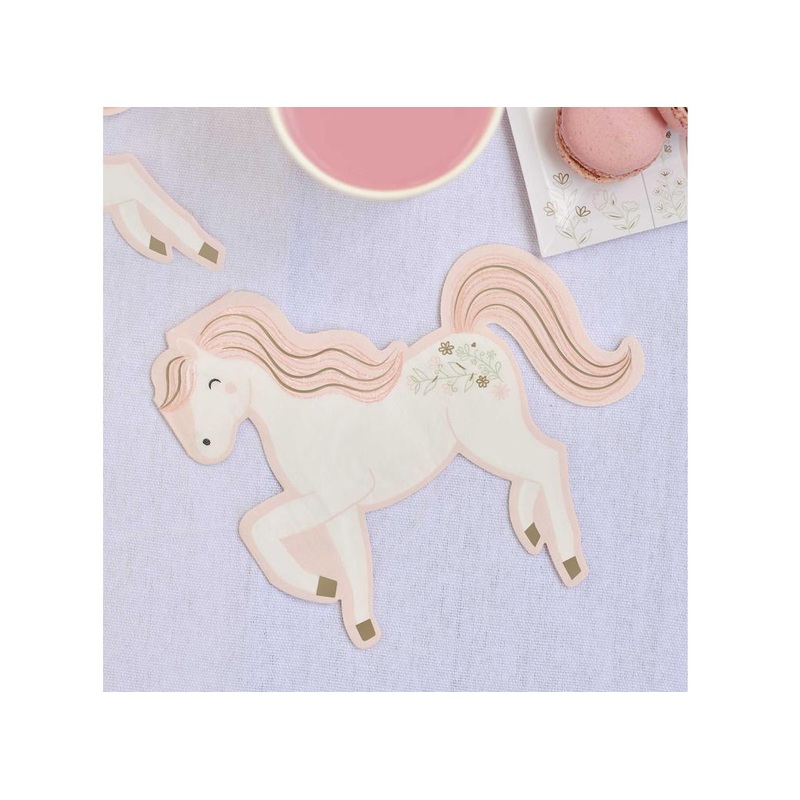 Princess Party Horse Napkins 16pk
