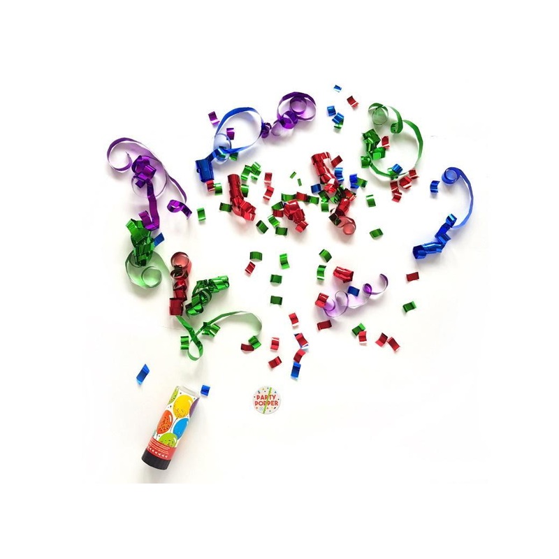 Rainbow Confetti Party Popper