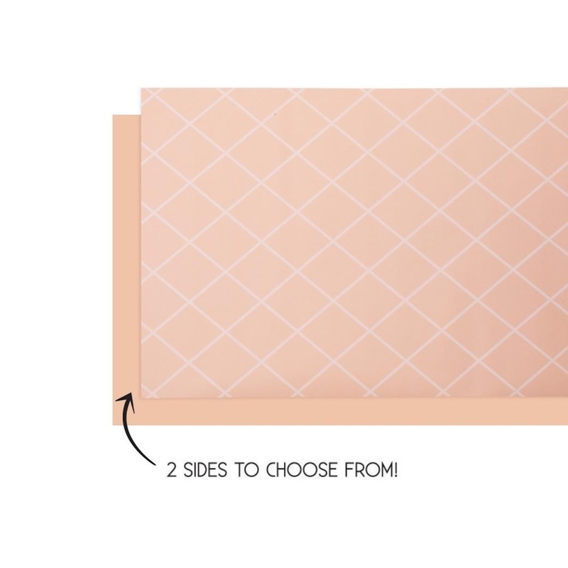 Reversible Table Runner - Peach