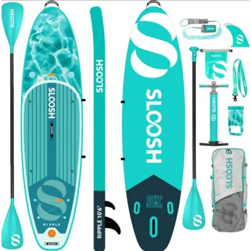 SLOOSH Inflatable Ultra-Light Stand Up Paddle Board for All Skill Levels with Premium SUP Paddleboard Accessories,Non-Slip Comfort Deck for Youth & Adults