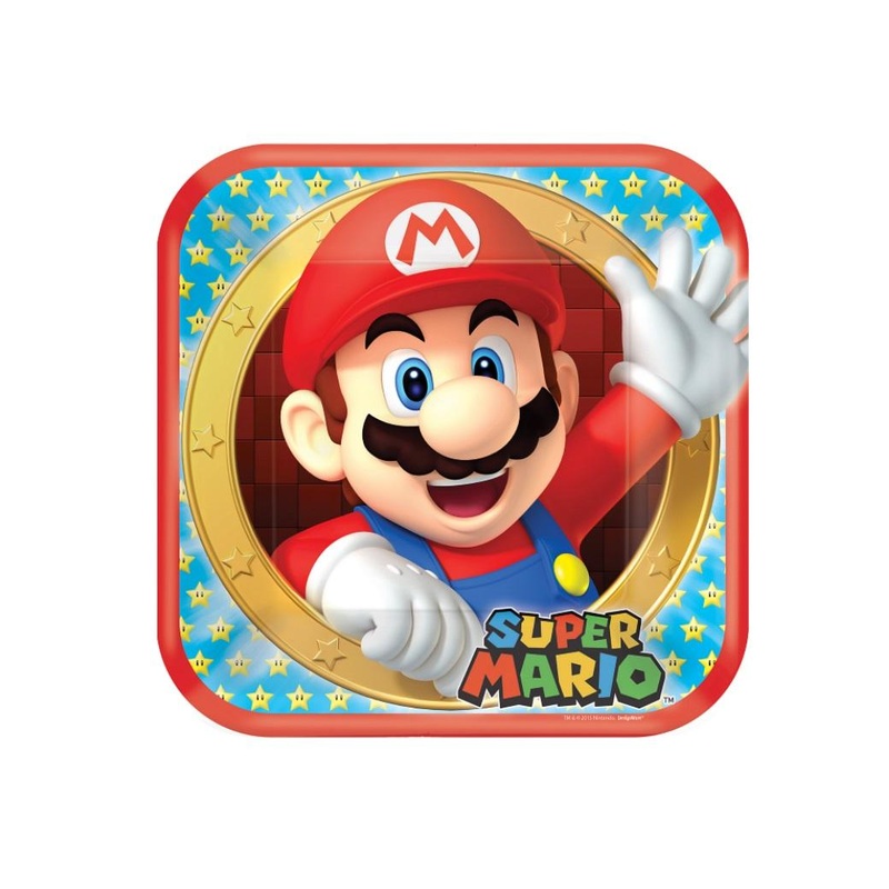 Super Mario Dinner Plates 8pk