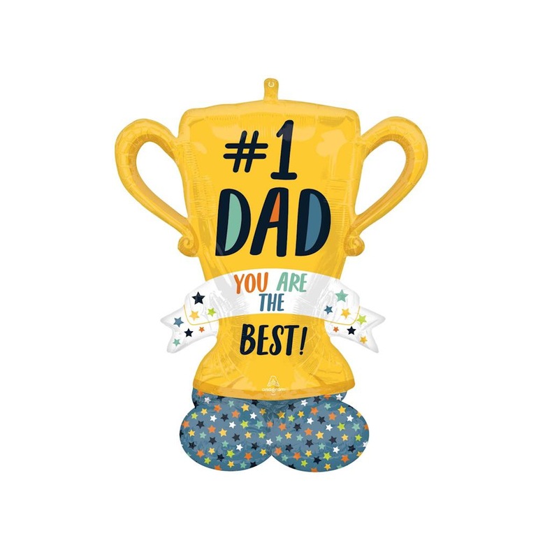 AirLoonz Best Dad Trophy Foil Balloon