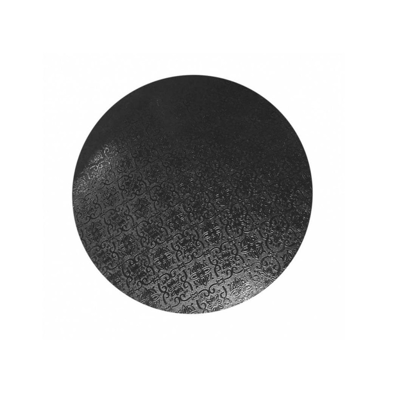 Black Masonite Cake Board Round - 13"