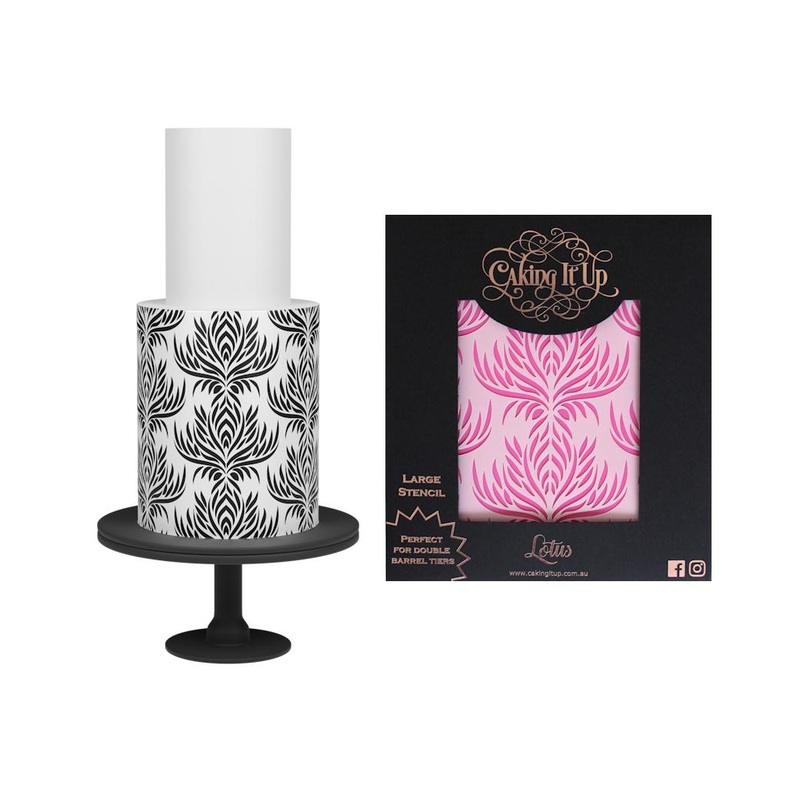 Caking It Up Cake Stencil - Lotus