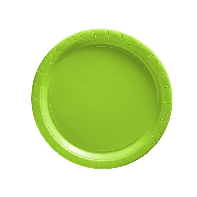 Lime Green Dinner Plates 20pk