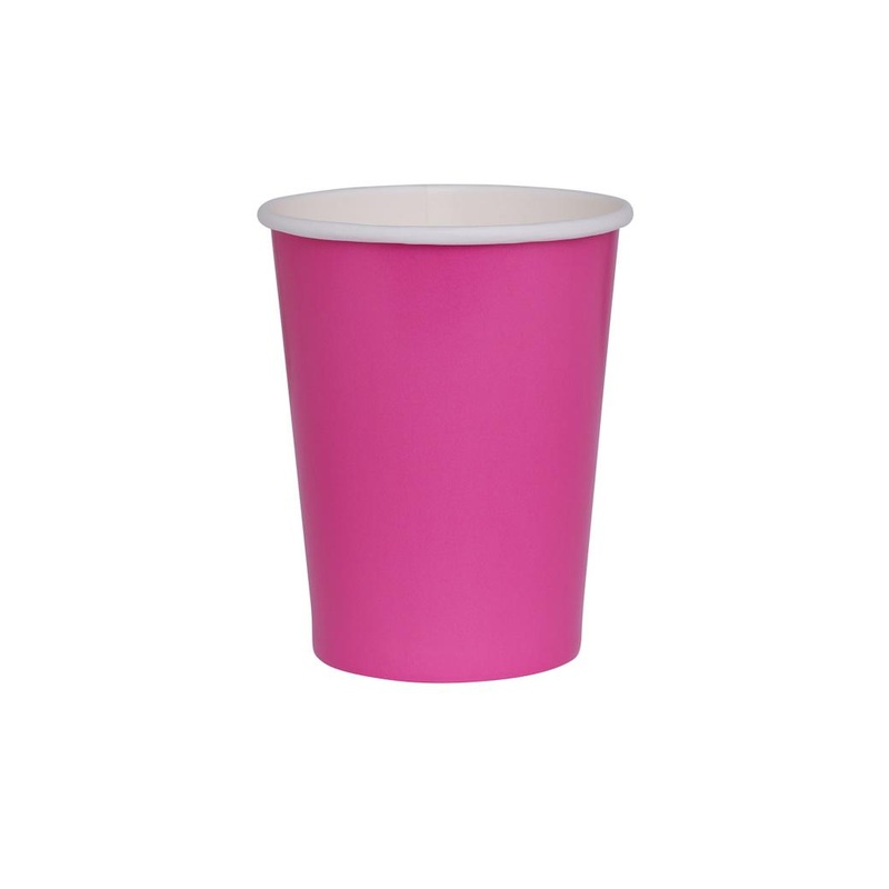Paper Cups 20pk - Flamingo