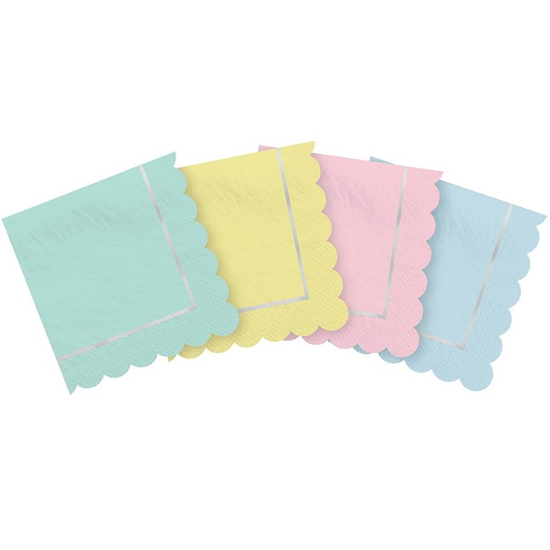 Pretty Pastels Beverage Napkins 16pk
