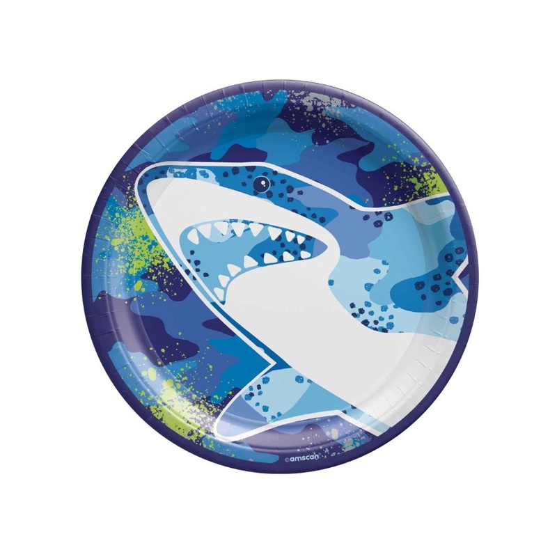 Shark Party Dinner Plates 8pk