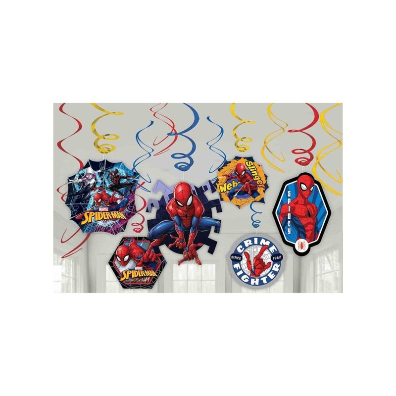 Spider-Man Hanging Spiral Decorations