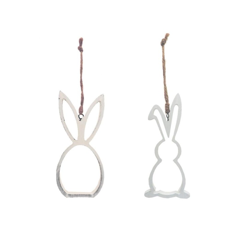 Wooden Bunny Hanging Decoration