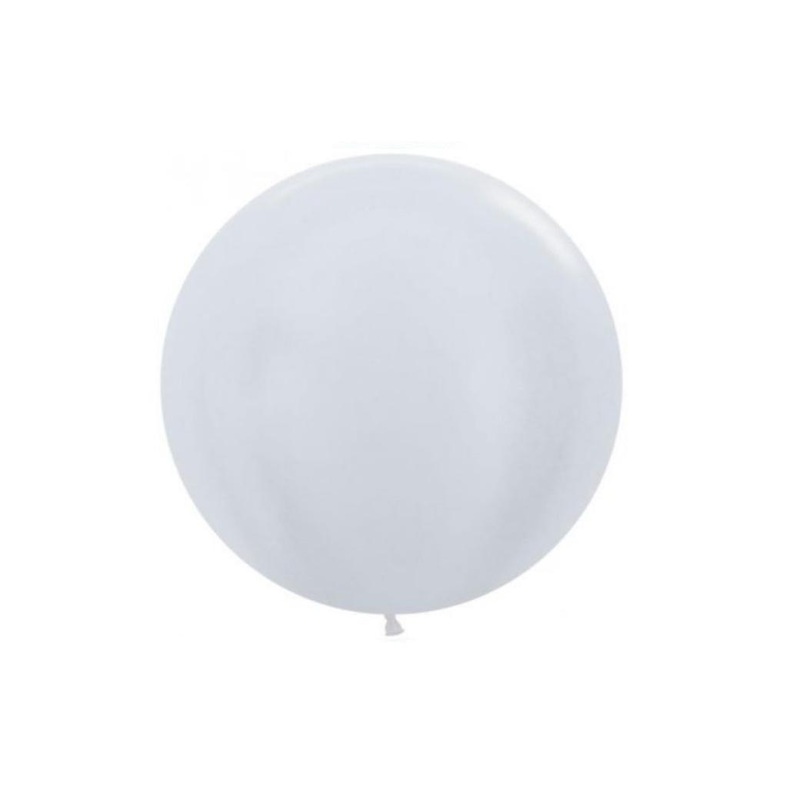 60cm Balloon - Pearl White