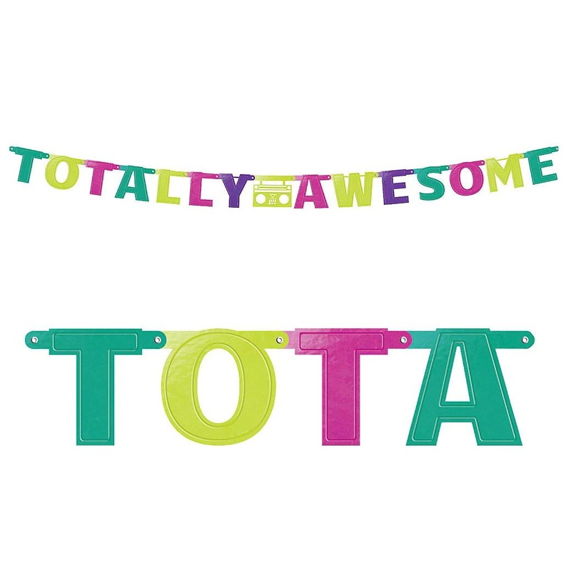 Awesome 80s Letter Banner