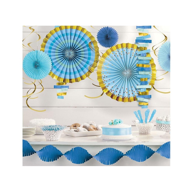 Blue & Gold Room Decorating Kit