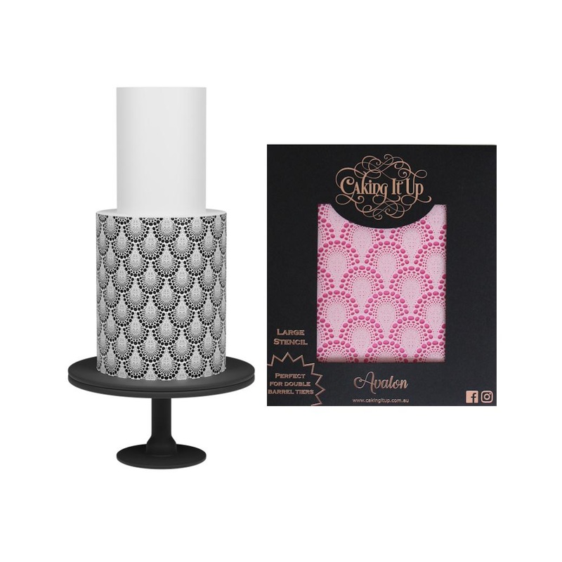 Caking It Up Cake Stencil - Avalon