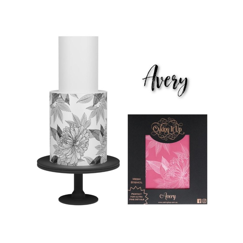 Caking It Up - Mesh Stencil Avery