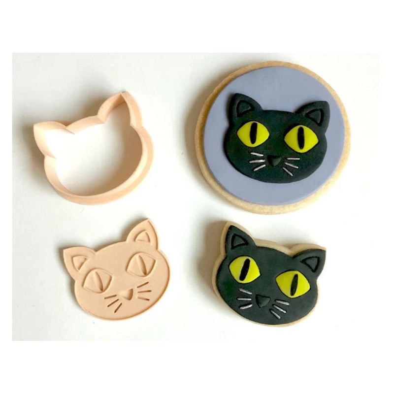 Little Biskut Black Cat Stamp & Cutter Set