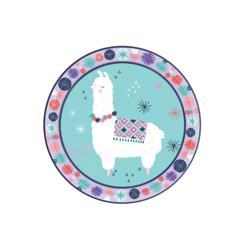 Llama Fun Lunch Plates 8pk