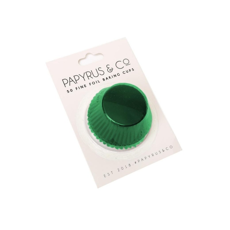 Medium Green Foil Cupcake Cases 50pk