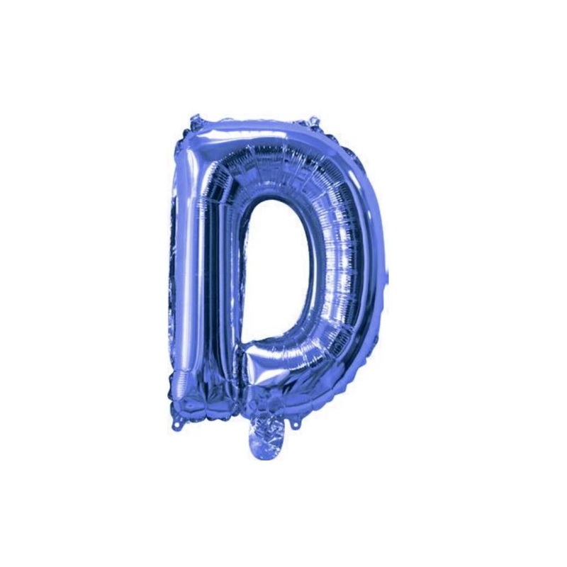 Mini Blue Foil Balloon - Letter D