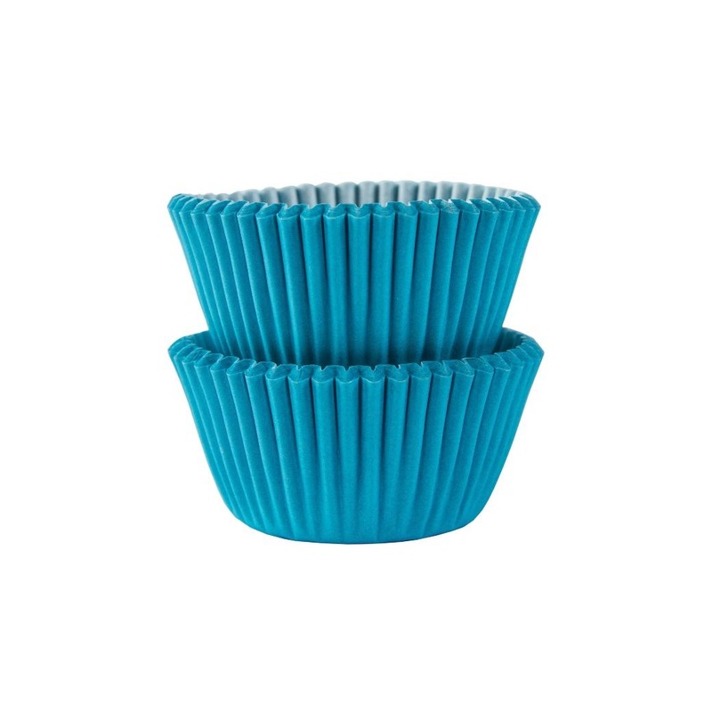 Mini Cupcake Cases 100pk - Caribbean Blue