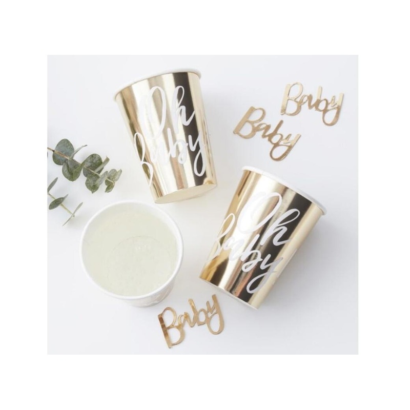 Oh Baby Gold Cups 8pk