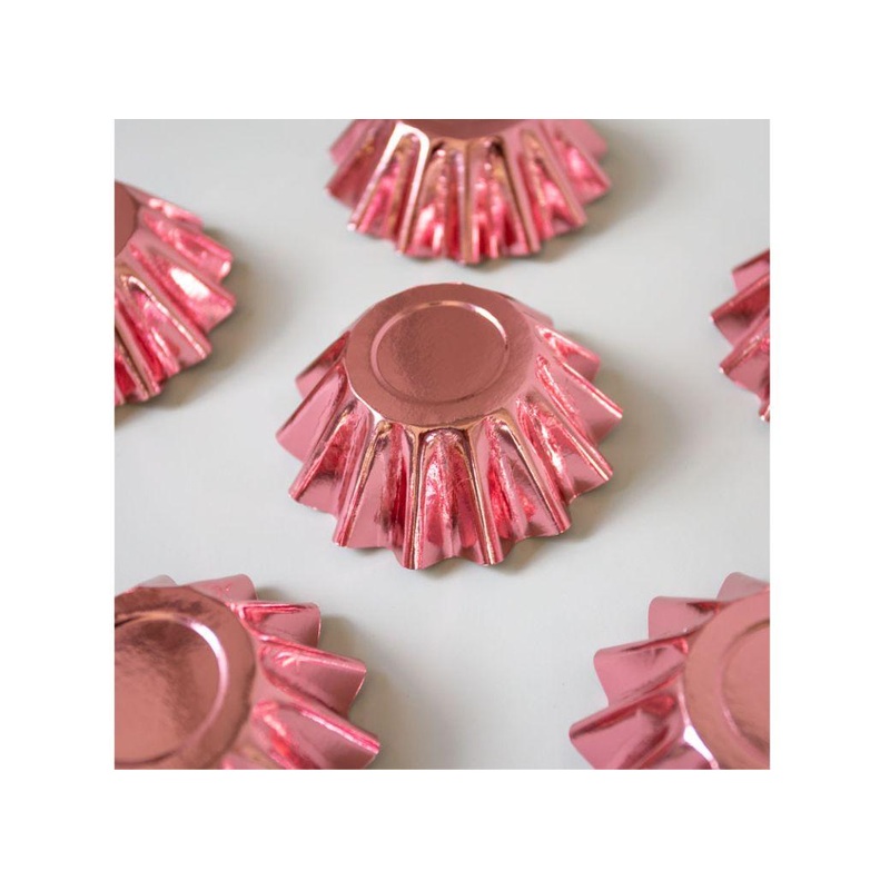 Rose Gold Bloom Cupcake Cups 24pk