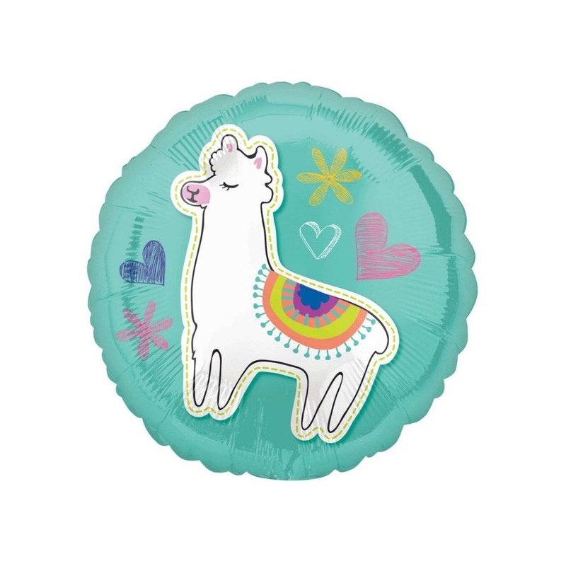 Selfie Celebration Llama Foil Balloon