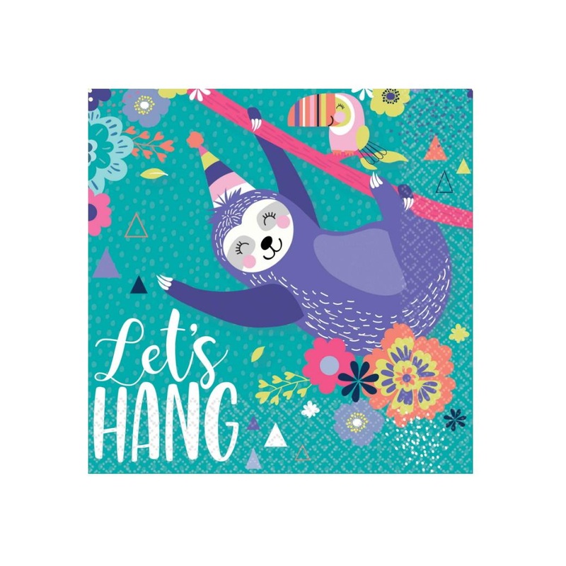 Sloth Lunch Napkins 8pk