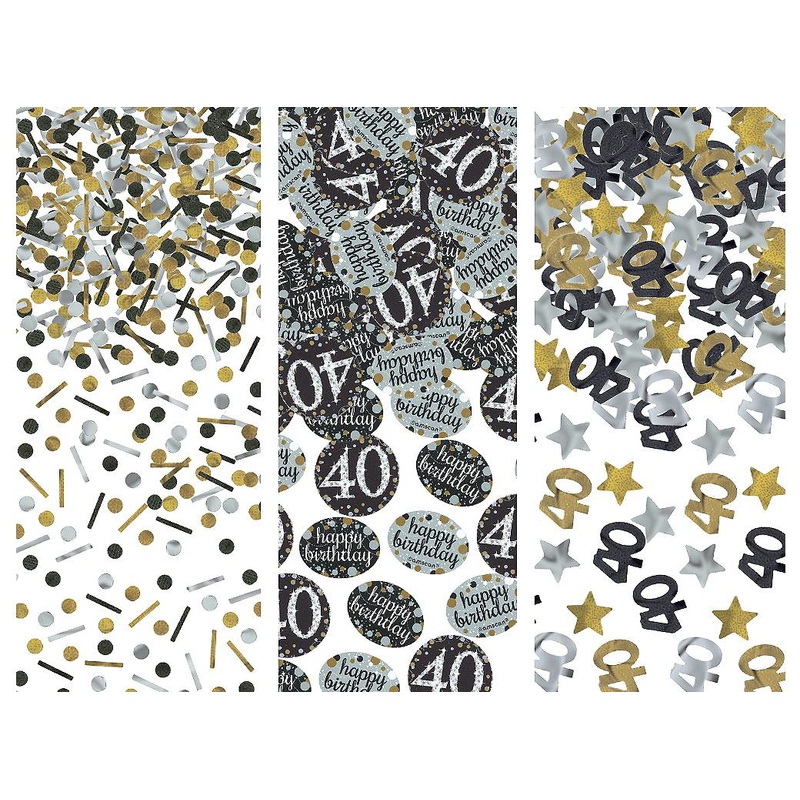 Sparkling Celebration Confetti Scatters - 40th