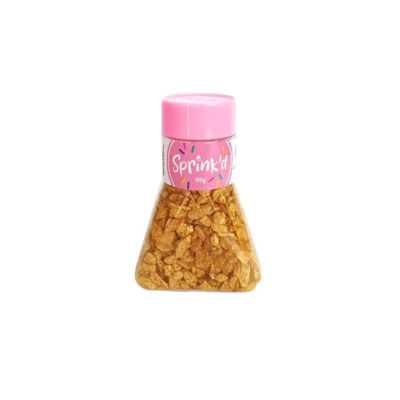Sprink'd Geode Rocks - Gold