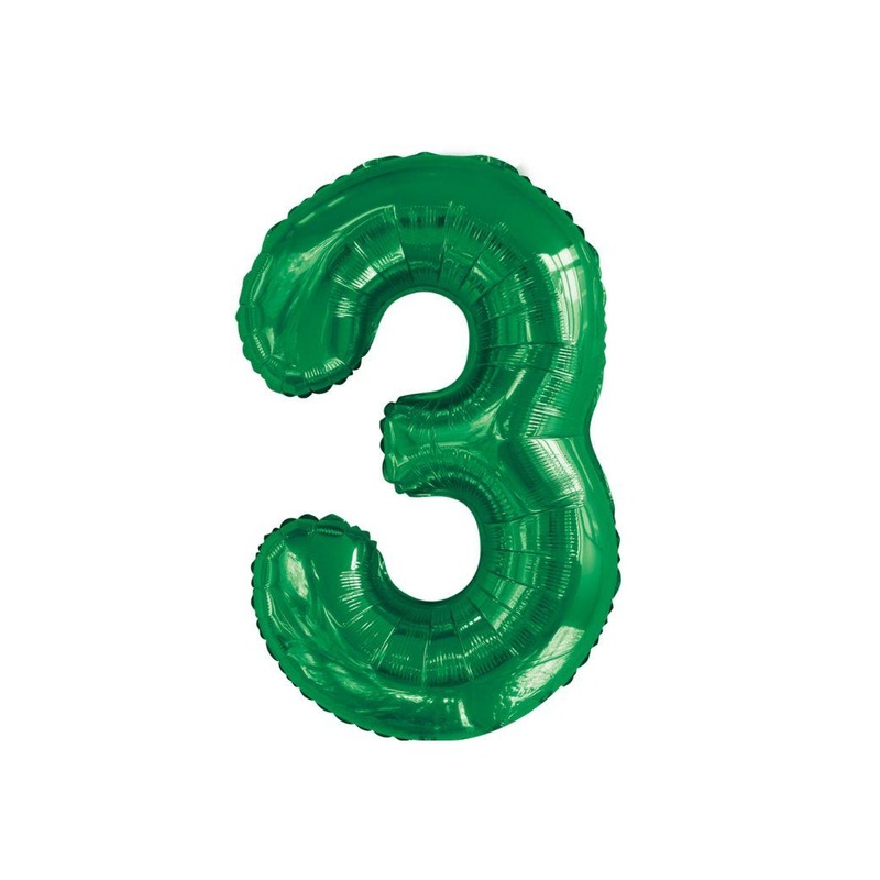 86cm Emerald Number Balloon - 3