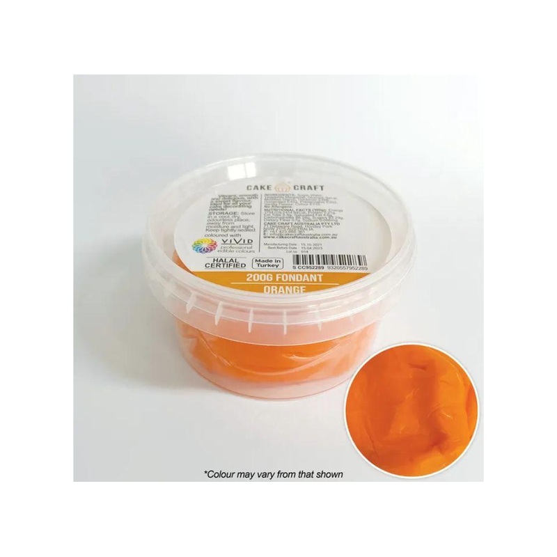 Cake Craft Fondant 200g - Orange