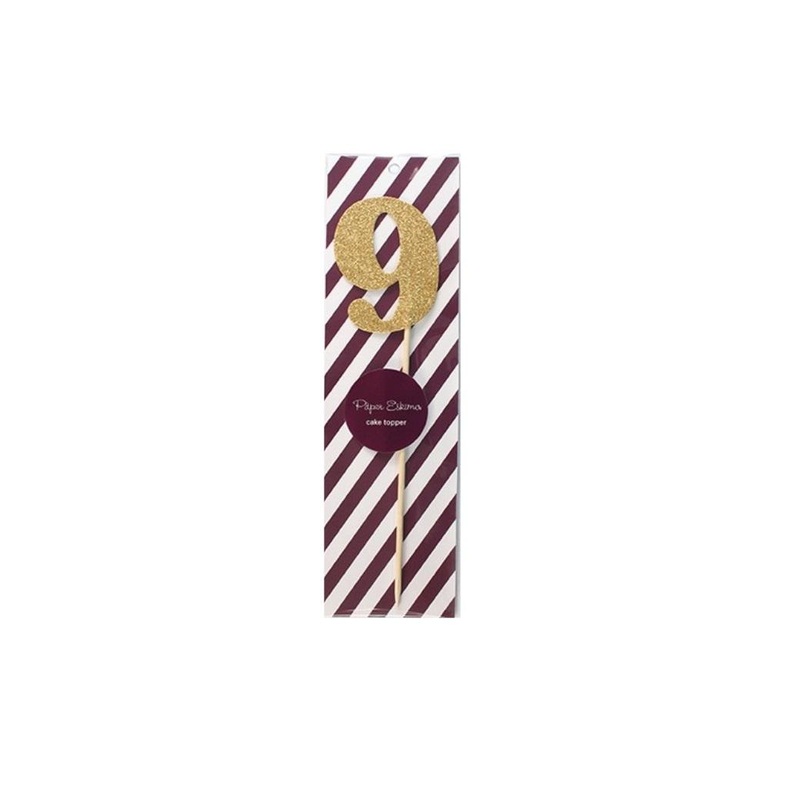 Cake Topper Gold - 9