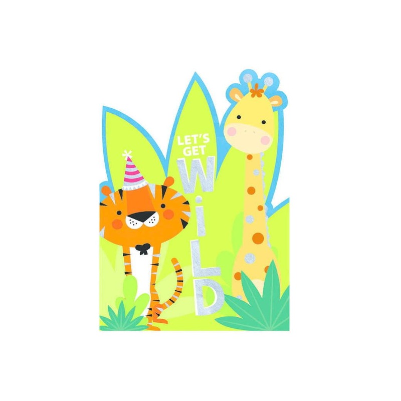 Jungle Invitations 8pk