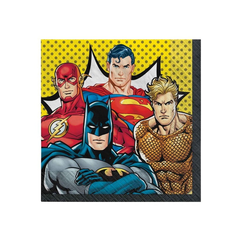 Justice League Lunch Napkins 16pk