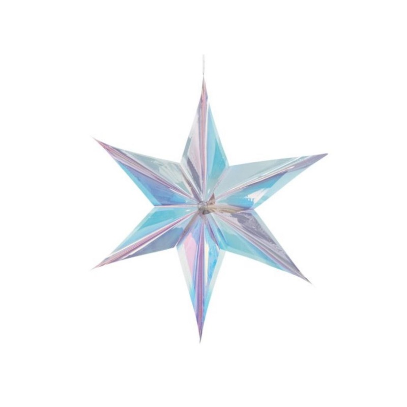 Luminous Iridescent Hanging Star
