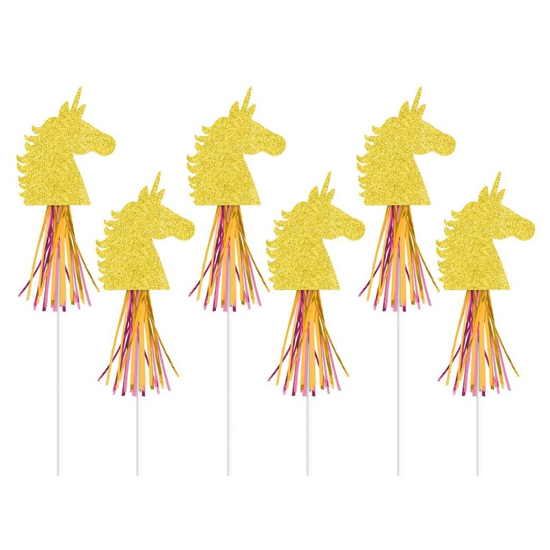 Magical Unicorn Glitter Wands 6pk