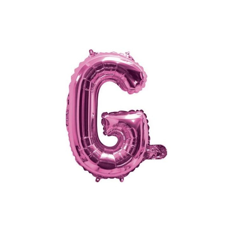 Mini Hot Pink Foil Balloon - Letter G