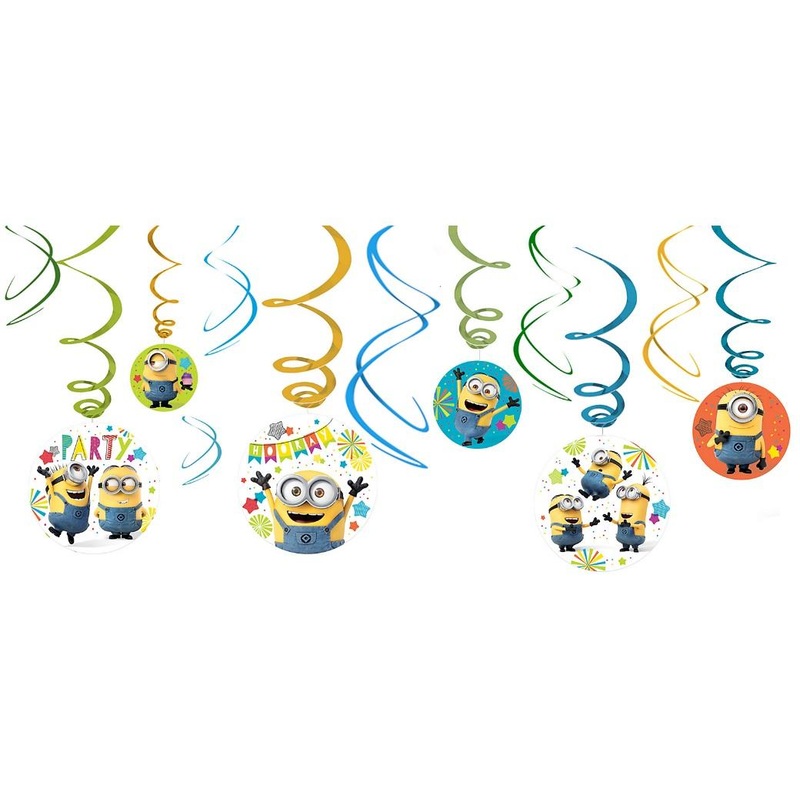 Minions Hanging Swirls Decorations