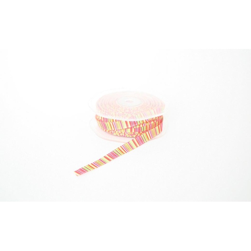 Pastel Stripes Ribbon - Orange Multi