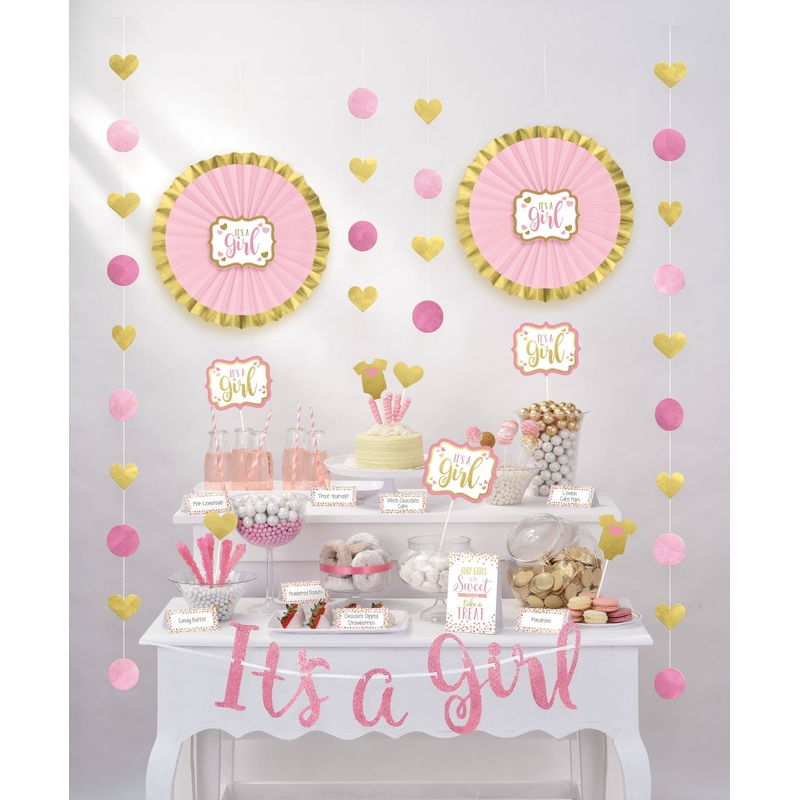 Pink Baby Shower Table Decorating Kit