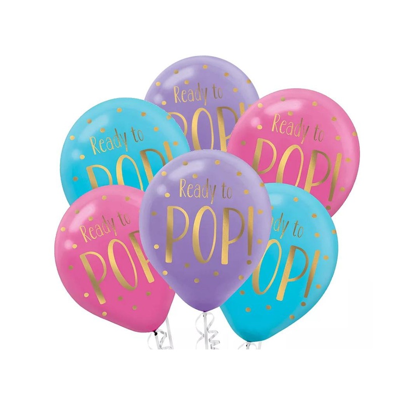 Ready to Pop Baby Shower Balloons 6pk